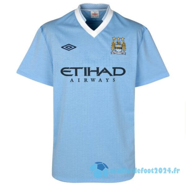 Nouveau Domicile Maillot Manchester City Retro 2011 2012 Bleu