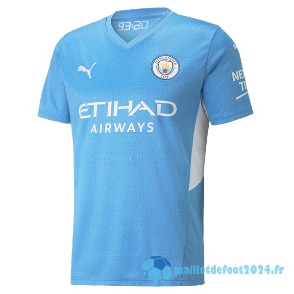 Nouveau Domicile Maillot Manchester City Retro 2021 2022 Bleu