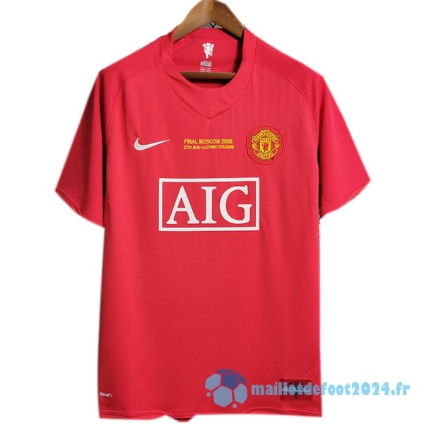 Nouveau Domicile Maillot Manchester United Finales Retro 2007 2008 Rouge