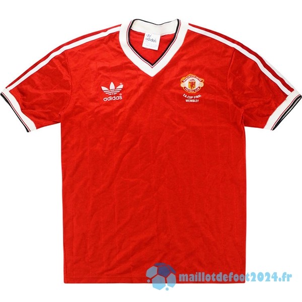 Nouveau Domicile Maillot Manchester United Retro 1983 Rouge