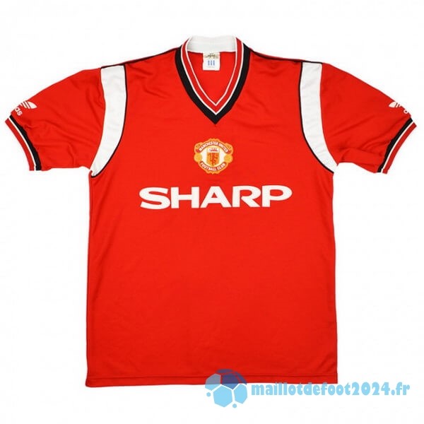 Nouveau Domicile Maillot Manchester United Retro 1984 1986 Rouge