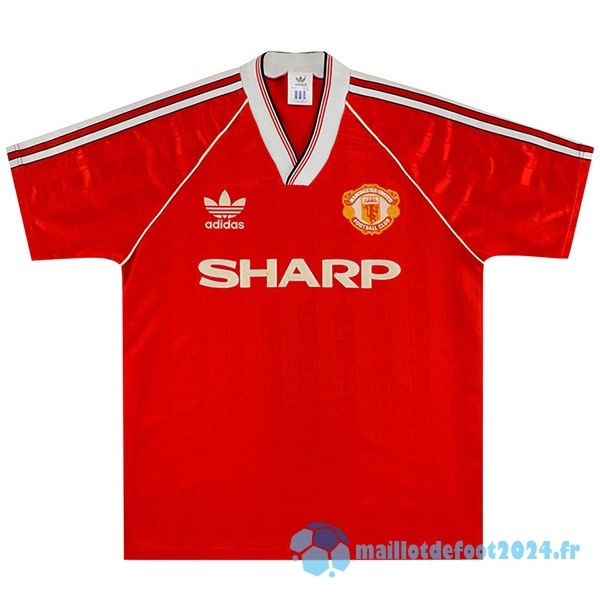 Nouveau Domicile Maillot Manchester United Retro 1988 1990 Rouge