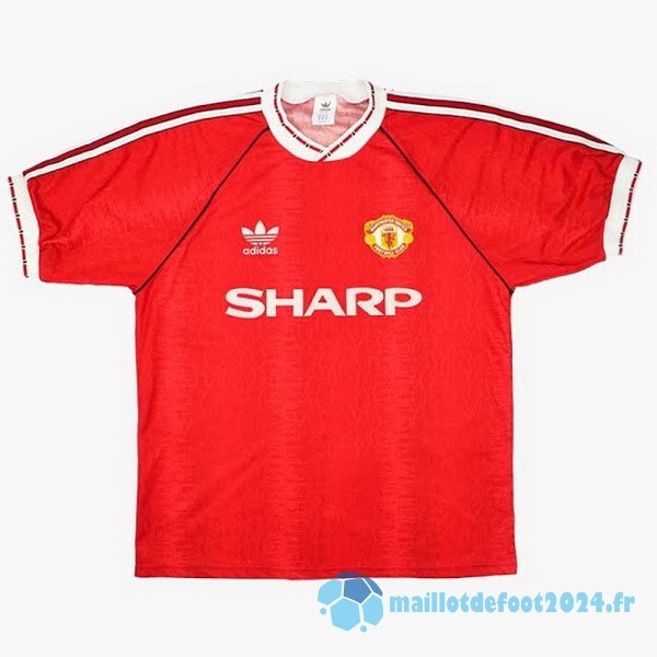 Nouveau Domicile Maillot Manchester United Retro 1990 1992 Rouge