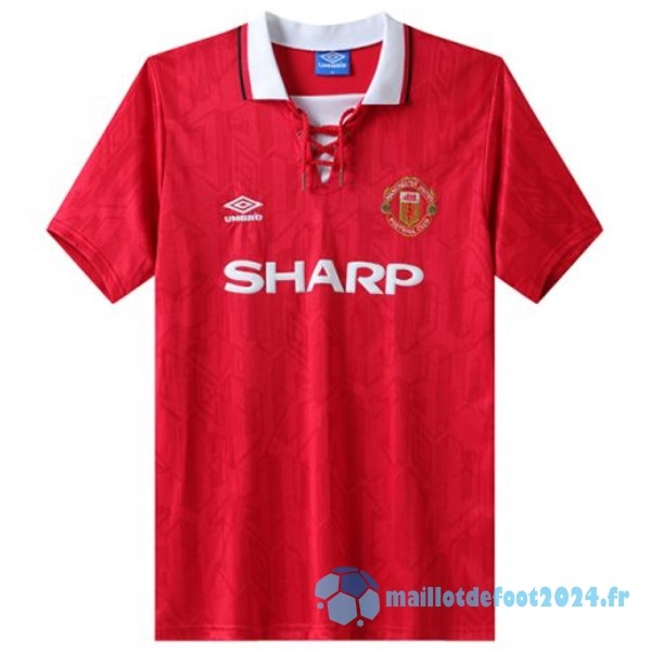 Nouveau Domicile Maillot Manchester United Retro 1992 1994 Rouge