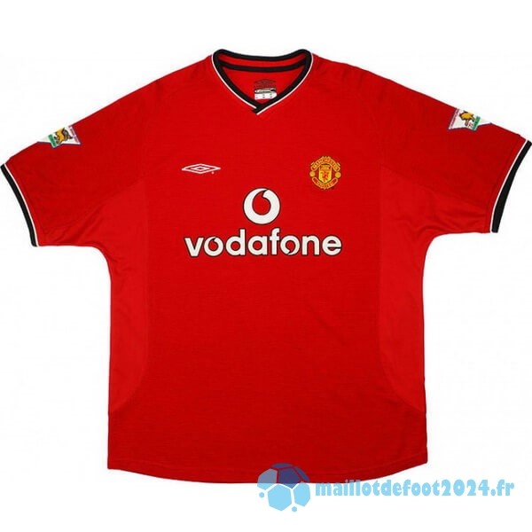 Nouveau Domicile Maillot Manchester United Retro 2000 2002 Rouge