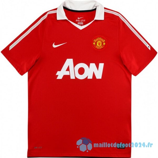 Nouveau Domicile Maillot Manchester United Retro 2010 2011 Rouge