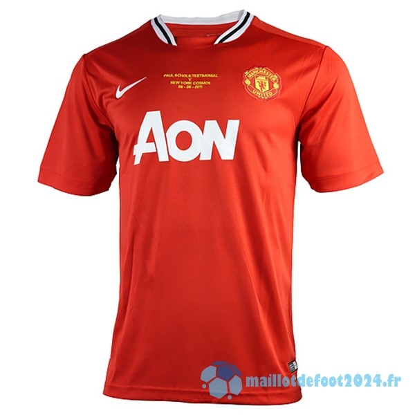 Nouveau Domicile Maillot Manchester United Retro 2011 2012 Rouge