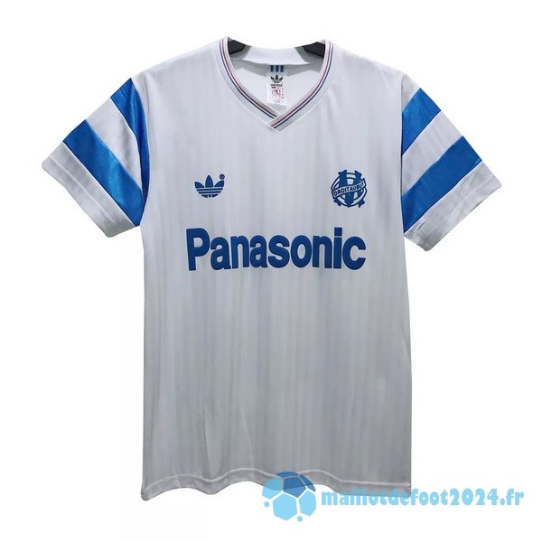 Nouveau Domicile Maillot Marsella Retro 1990 Blanc