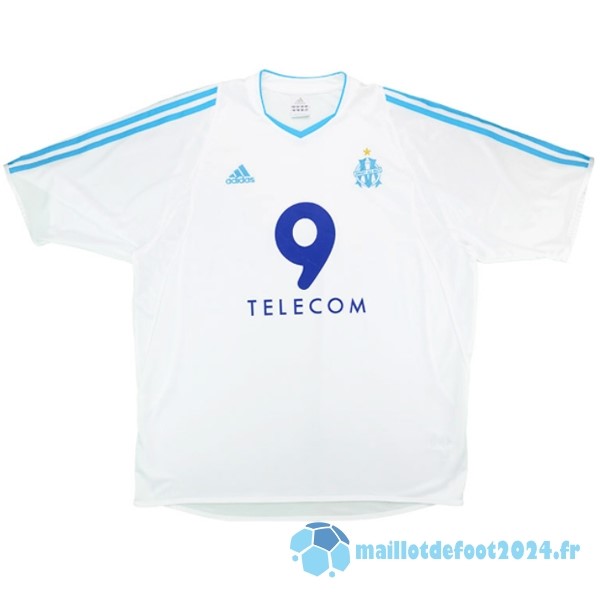 Nouveau Domicile Maillot Marsella Retro 2003 2004 Blanc