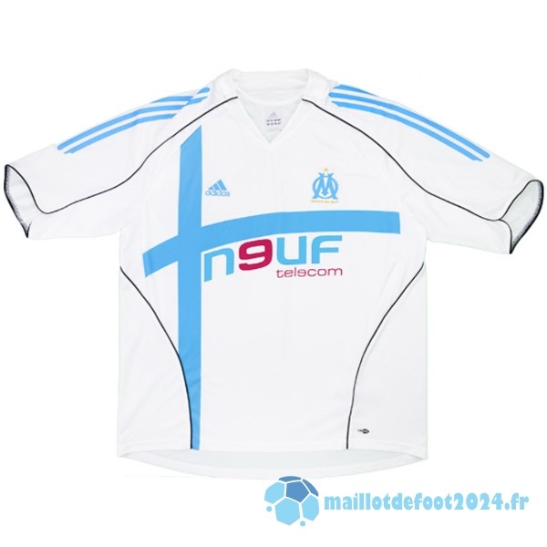 Nouveau Domicile Maillot Marsella Retro 2005 2006 Blanc