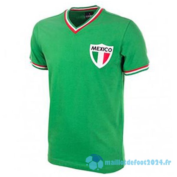 Nouveau Domicile Maillot Mexico Retro 1970 Vert