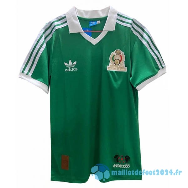 Nouveau Domicile Maillot Mexico Retro 1986 Vert