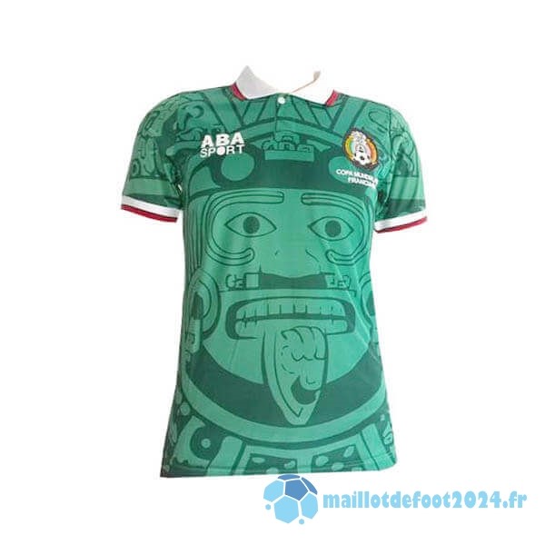 Nouveau Domicile Maillot Mexique Retro 1998 Vert