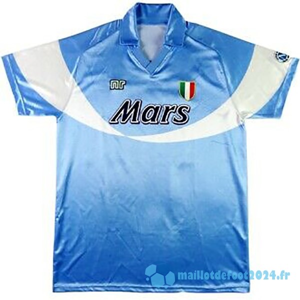 Nouveau Domicile Maillot Napoli Retro 1990 1991 Bleu