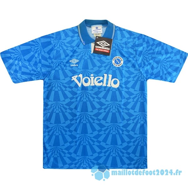 Nouveau Domicile Maillot Napoli Retro 1991 1993 Bleu