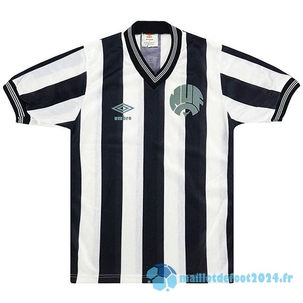 Nouveau Domicile Maillot Newcastle United Retro 1983 1986 Noir Blanc