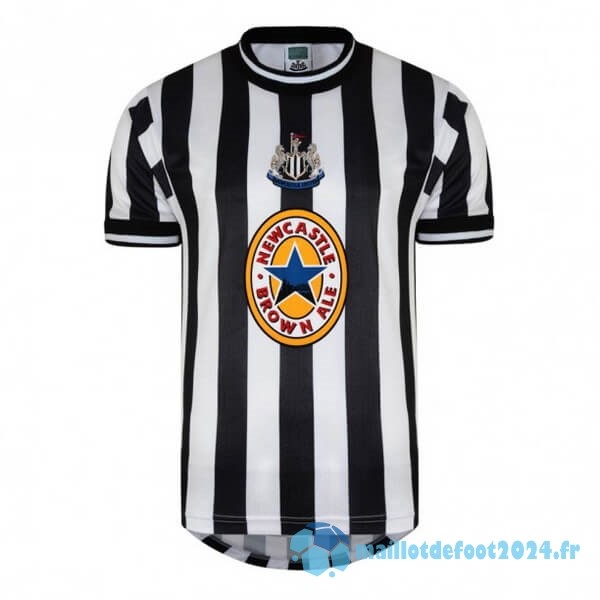 Nouveau Domicile Maillot Newcastle United Retro 1997 1998 Noir Blanc