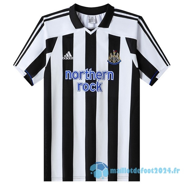 Nouveau Domicile Maillot Newcastle United Retro 2003 2005 Noir Blanc