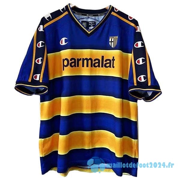 Nouveau Domicile Maillot Parma Retro 2002 2003 Bleu Jaune