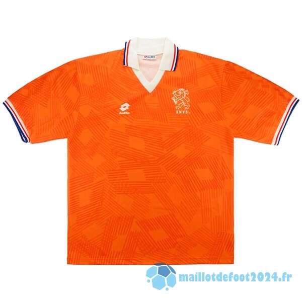 Nouveau Domicile Maillot Pays Bas Retro 1991 1992 Orange