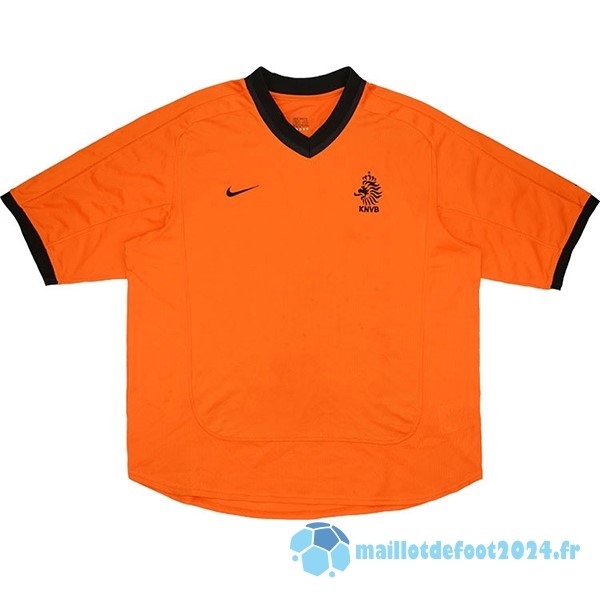 Nouveau Domicile Maillot Pays Bas Retro 2000 Orange