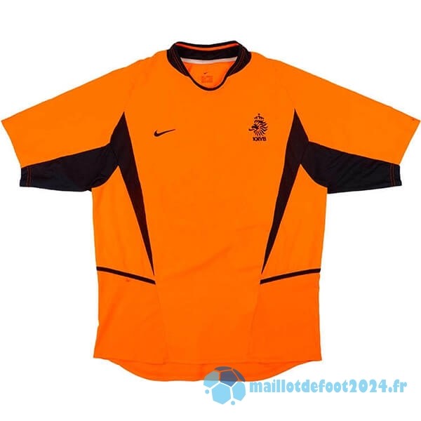 Nouveau Domicile Maillot Pays Bas Retro 2002 Orange