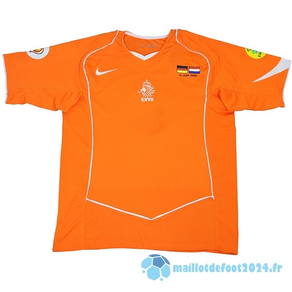 Nouveau Domicile Maillot Pays Bas Retro 2004 Orange