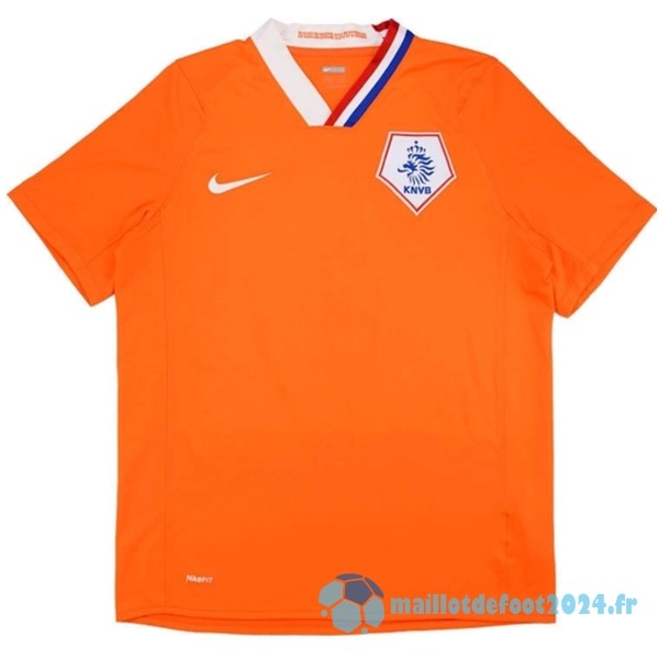 Nouveau Domicile Maillot Pays Bas Retro 2008 2010 Orange