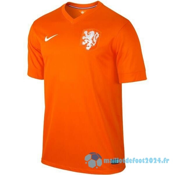 Nouveau Domicile Maillot Pays Bas Retro 2014 Orange