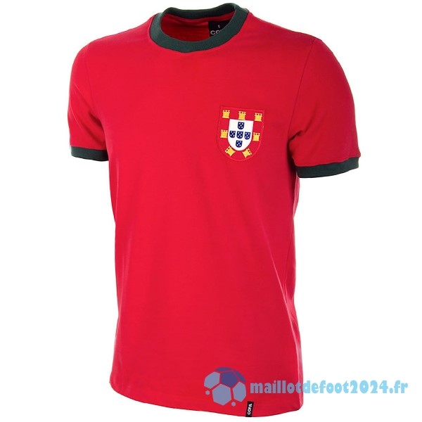 Nouveau Domicile Maillot Portugal Retro 1966 1969 Rouge