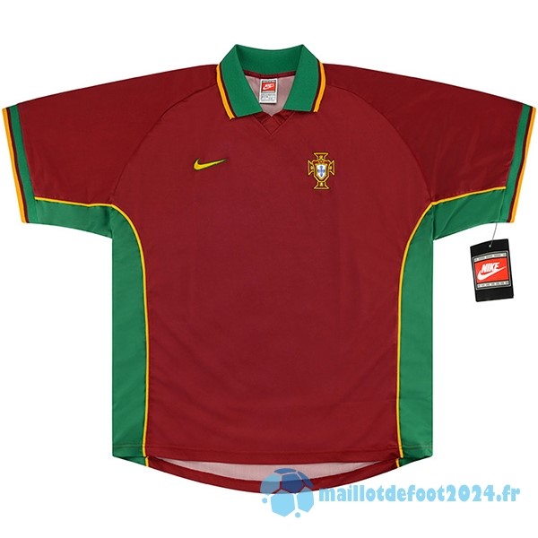 Nouveau Domicile Maillot Portugal Retro 1998 Rouge