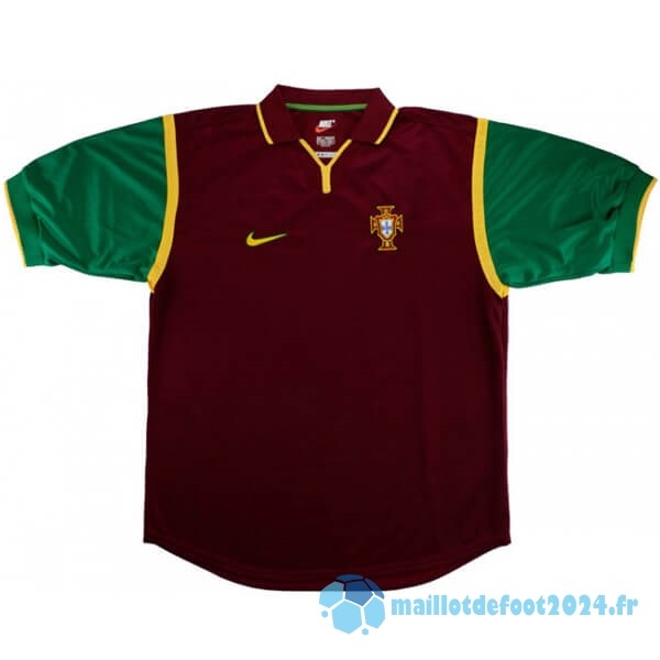 Nouveau Domicile Maillot Portugal Retro 1999 Rouge