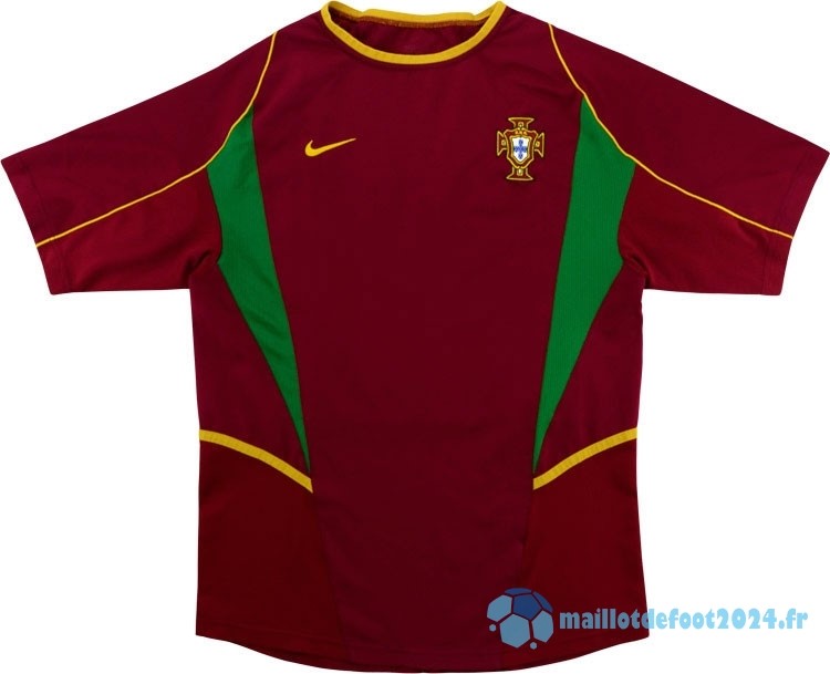 Nouveau Domicile Maillot Portugal Retro 2002 Rouge