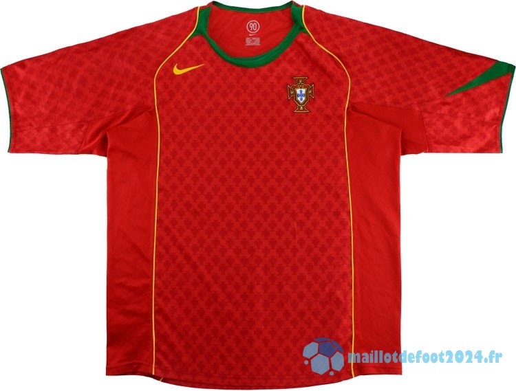 Nouveau Domicile Maillot Portugal Retro 2004 Rouge