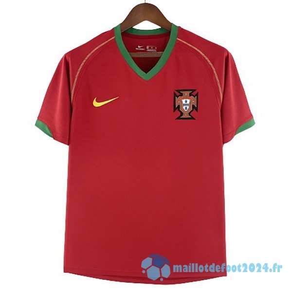 Nouveau Domicile Maillot Portugal Retro 2006 Rouge