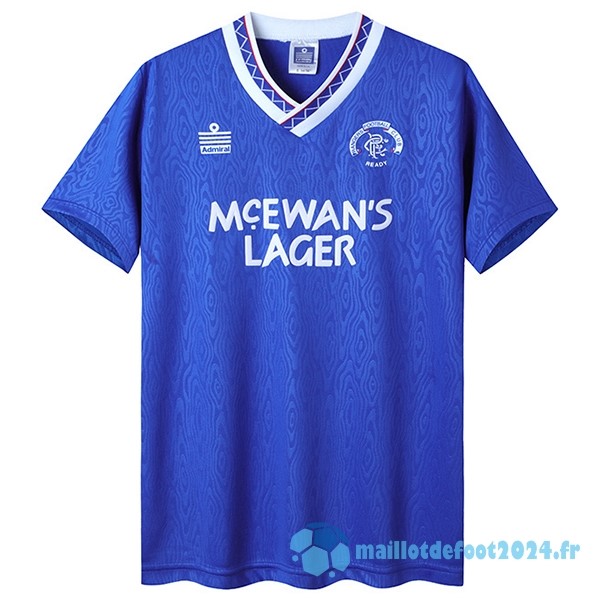 Nouveau Domicile Maillot Rangers Retro 1990 1992 Bleu