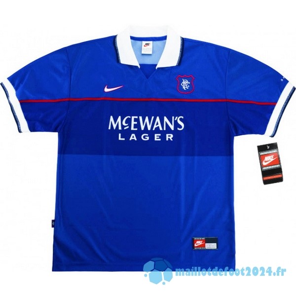 Nouveau Domicile Maillot Rangers Retro 1997 1999 Bleu