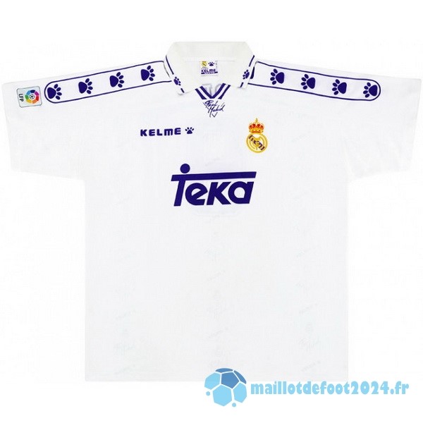 Nouveau Domicile Maillot Real Madrid Retro 1994 1996 Blanc