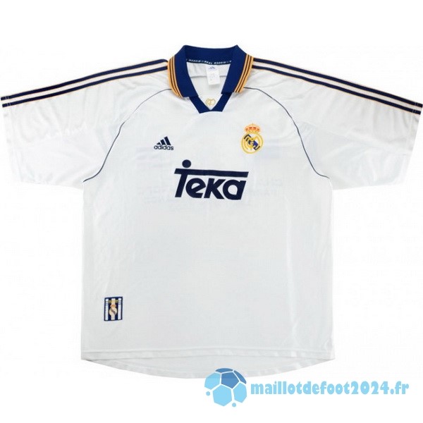 Nouveau Domicile Maillot Real Madrid Retro 1999 2000 Blanc