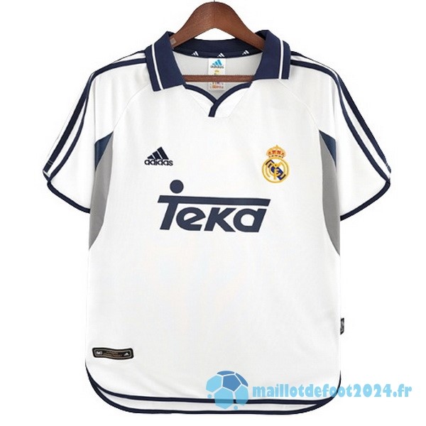 Nouveau Domicile Maillot Real Madrid Retro 2000 2001 Blanc