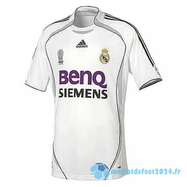 Nouveau Domicile Maillot Real Madrid Retro 2006 2007 Blanc