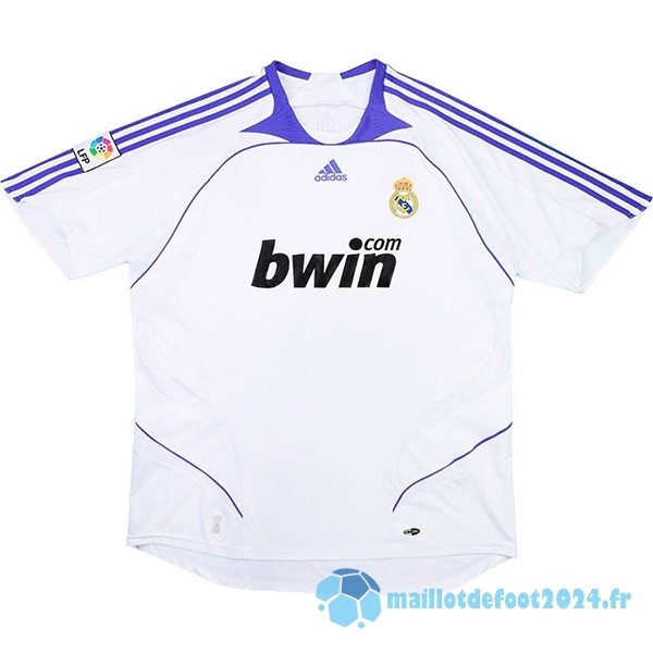 Nouveau Domicile Maillot Real Madrid Retro 2007 2008 Blanc