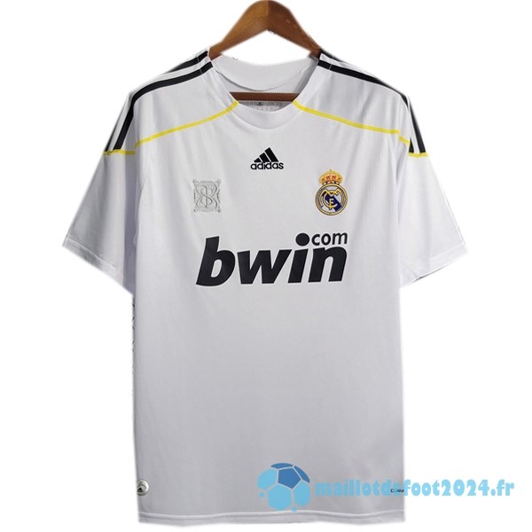 Nouveau Domicile Maillot Real Madrid Retro 2009 2010 Blanc