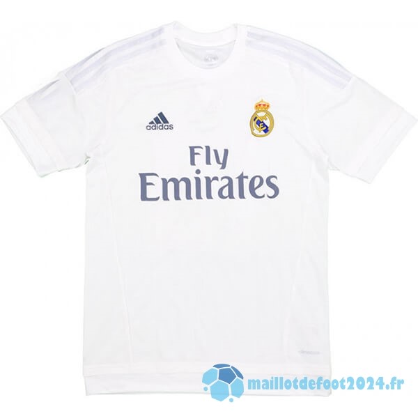 Nouveau Domicile Maillot Real Madrid Retro 2015 2016 Blanc