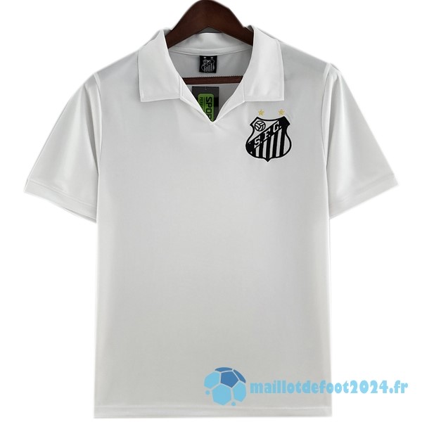 Nouveau Domicile Maillot Santos Retro 1970 Blanc