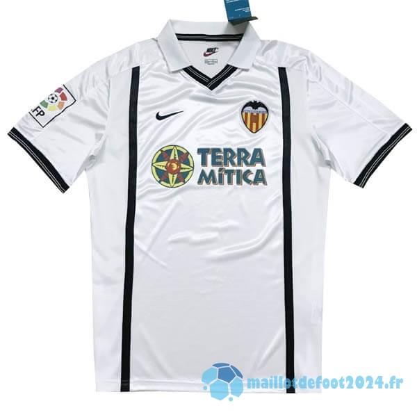 Nouveau Domicile Maillot Valencia Retro 2000 2001 Blanc