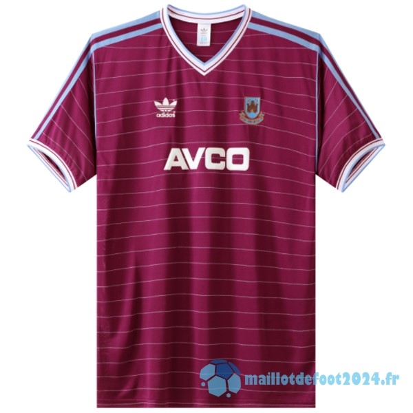 Nouveau Domicile Maillot West Ham United Retro 1986 Rouge