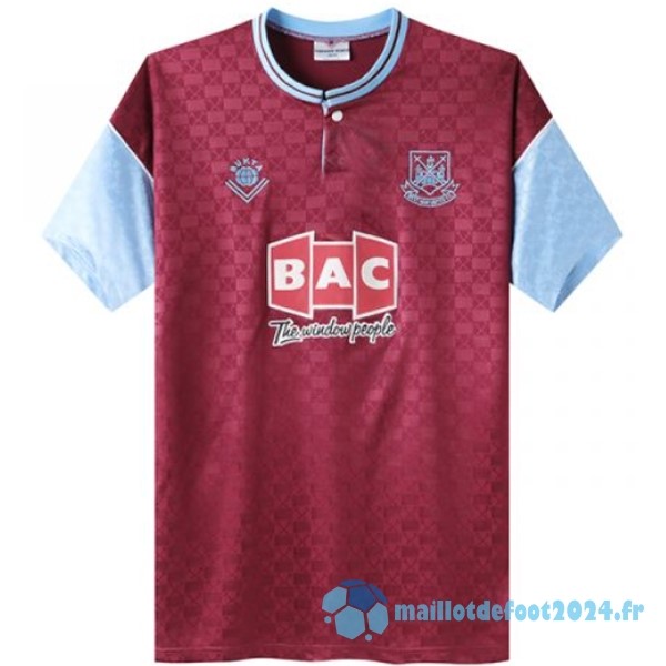 Nouveau Domicile Maillot West Ham United Retro 1989 1990 Rouge