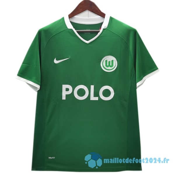 Nouveau Domicile Maillot Wolfsburgo Retro 2008 2009 Vert