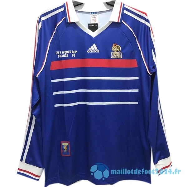 Nouveau Domicile Manches Longues AC Milan Retro 1998 Bleu